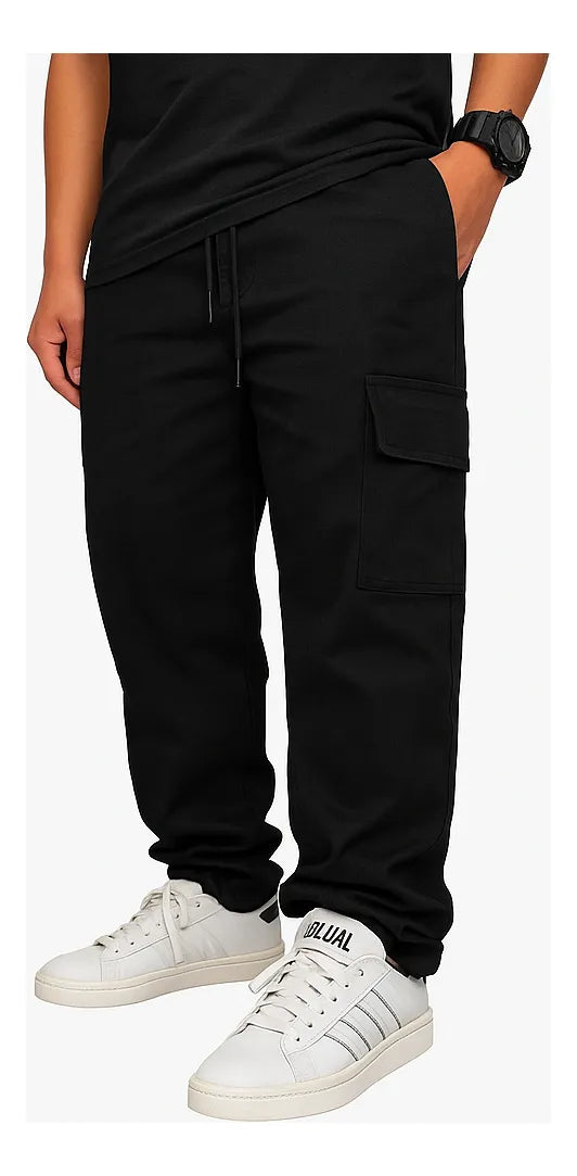 Calça Cargo Masculina Larga Skatista streetwear