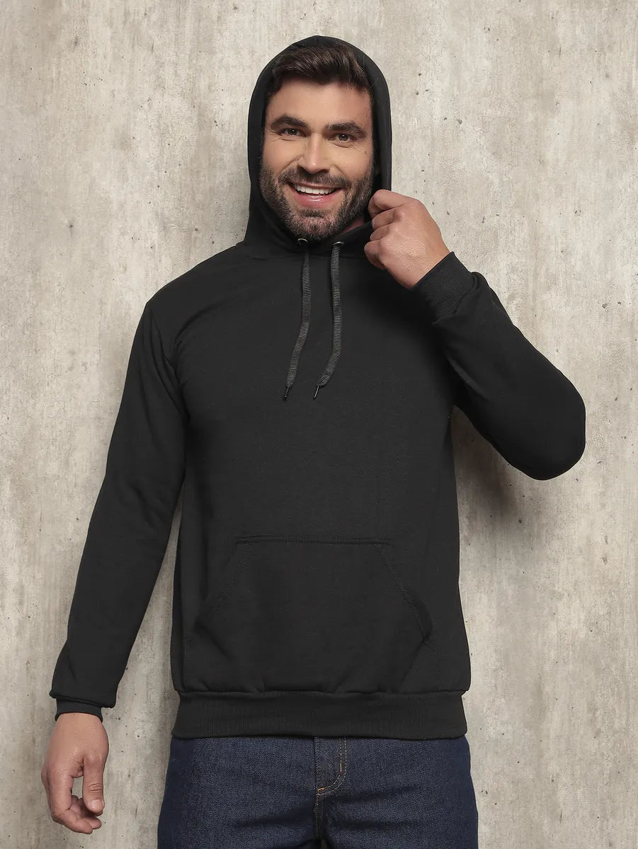 Moletom Liso Algodão Unissex Blusa De Frio Canguru Flanelado