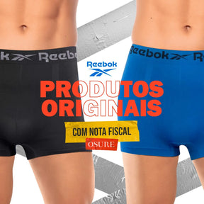 Kit 6 Cuecas Boxer Reebok Microfibra Sem Costura Original