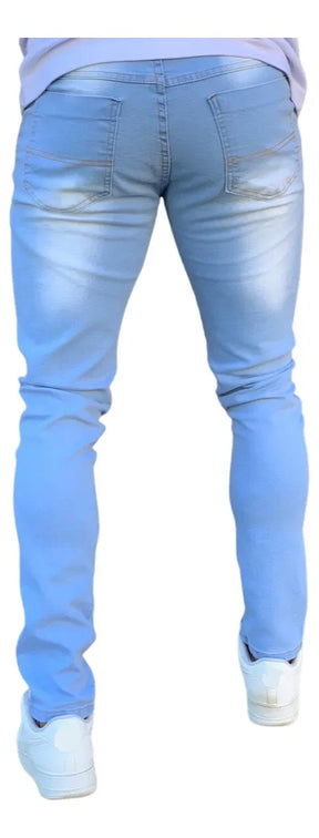 Kit 3 Calça Jeans Skinny Masculina Com Lycra Estica Muito Nf