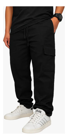Calça Cargo Masculina Larga Skatista streetwear