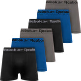 Kit 6 Cuecas Boxer Reebok Microfibra Sem Costura Original