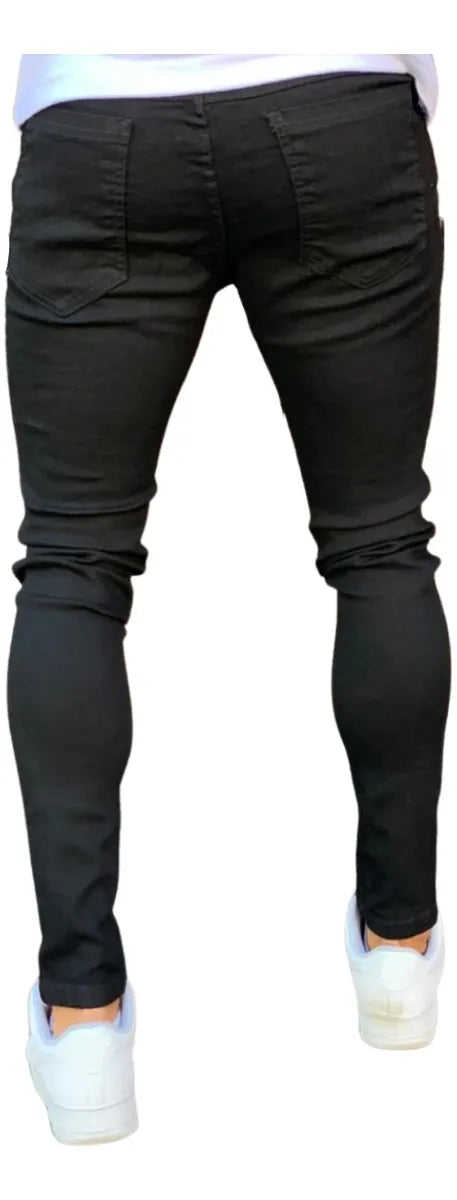 Kit 3 Calça Jeans Skinny Masculina Com Lycra Estica Muito Nf